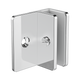 Nero Shower F Bracket 10Mm Glass Chrome