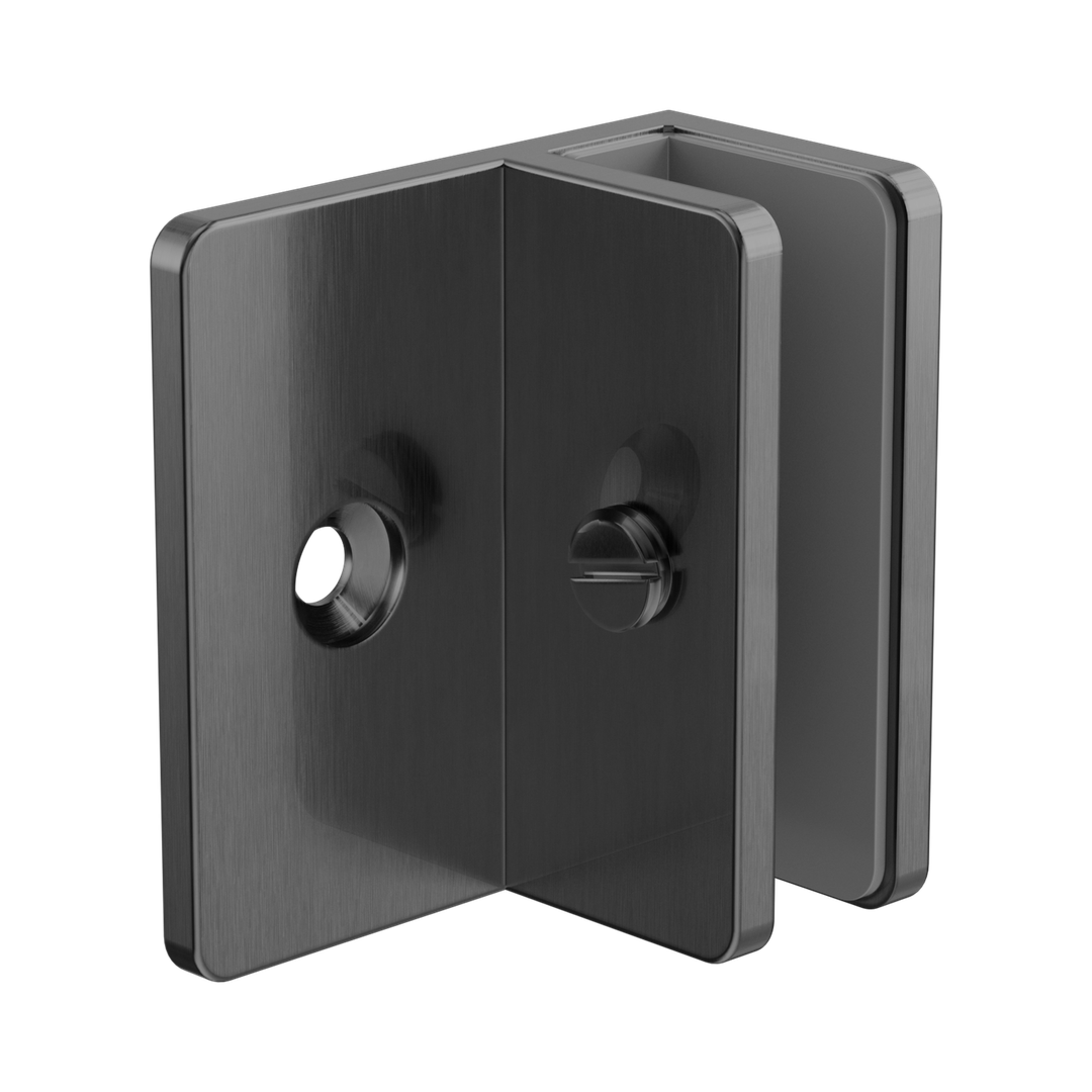 Nero Shower F Bracket 10Mm Glass Gun Metal