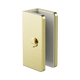 Nero Shower U Bracket 10Mm Glass Brushed Gold
