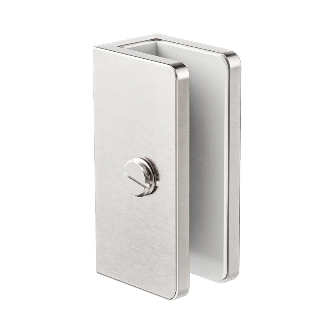 Nero Shower U Bracket 10Mm Glass Brushed Nickel