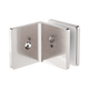 Nero 90 Degree Glass To Wall Bracket 10Mm Glass Brushed Nickel