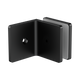 Nero 90 Degree Glass To Wall Bracket 10Mm Glass Matte Black