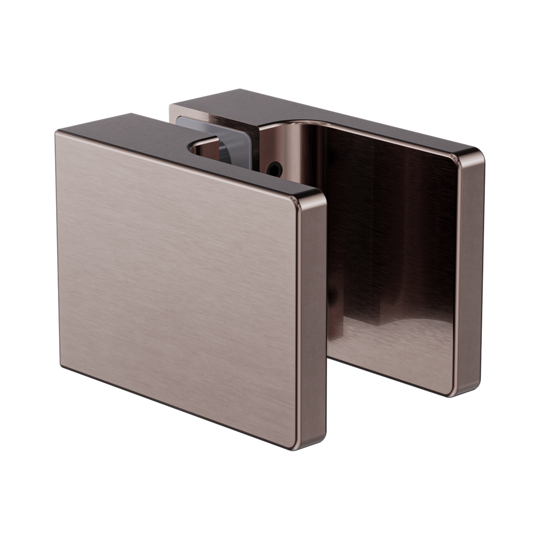 Nero Square Shower Knob Handle Brushed Bronze
