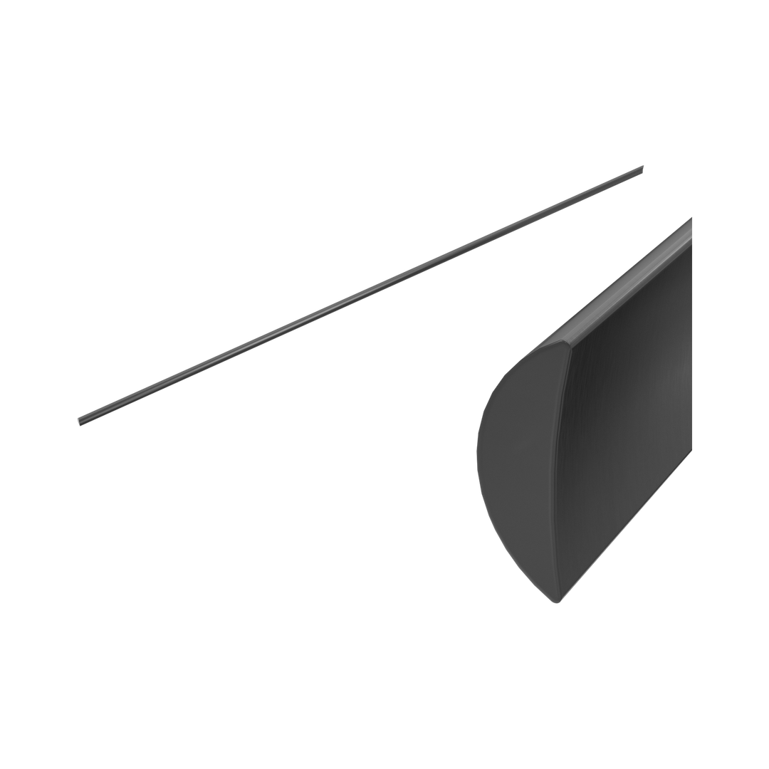Nero Half Round Water Seal Rail 750Mm Gun Metal