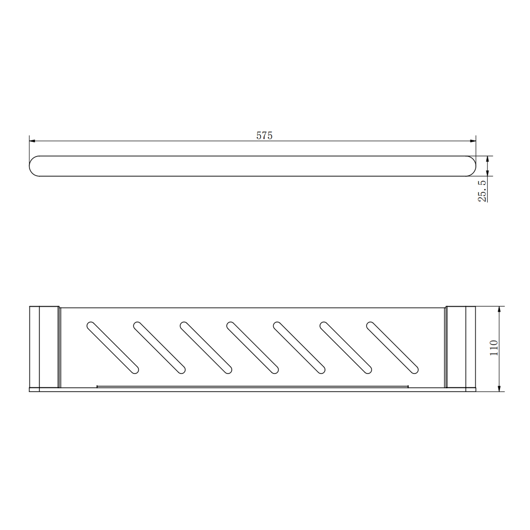 Aspire Nuovoair 575Mm Metal Shelf (Match Aspire Air And Nuovo) Brushed Nickel