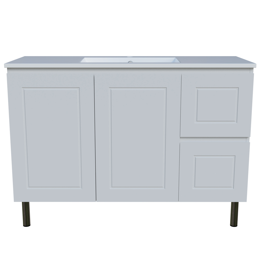 Timberline Nevada Classic Vanity 1200 Alpha Offset Ceramic Top On Legs