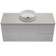 Timberline Nevada Classic WH Vanty 1200 20mm Silk Surf Top & Ceramc A/Countr Basn
