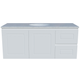 Timberline Nevada Classic WH  Vanity 1200mm Left Wg Basin Silksurface Uc Top