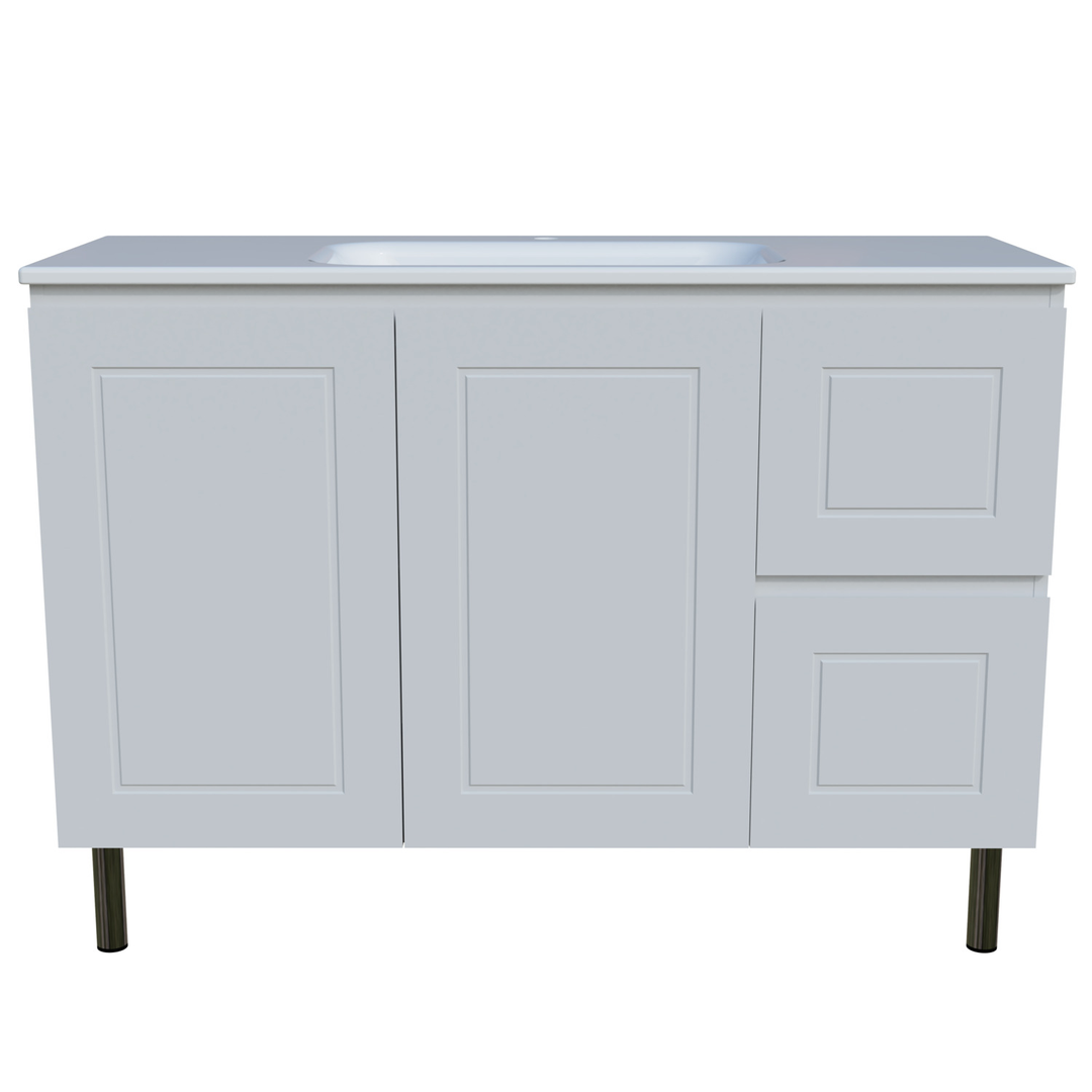 Timberline Nevada Classic Vanity 1200mm Centre Bowl Stadium Top On Legs