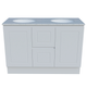 Timberline Nevada Classic 1200 Silksurface Dbl White Gloss U/C Basin F/Stand