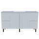 Timberline Nevada Classic Vanity 1500 Single Bowl Alpha Ceramic Top On Legs