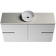 Timberline Nevada Classic Vanity 1500mm Right Wg Basin Silksurface Ac Top Floor