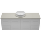 Timberline Nevada Classic Vanity 1500mm Right Wg Basin Silksurface Ac Top Wall