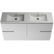 Timberline Nevada Classic Vanity 1500 Dbl Bowl Alpha Ceramic Top Floor Standing