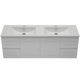 Timberline Nevada Classic Vanity 1500 Dbl Bowl Alpha Ceramic Top Wall Hung