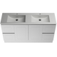 Timberline Nevada Classic Vanty 1500mm  Double Bowl Regal Acrylic Top  Floor Standing
