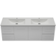 Timberline Nevada Classic Vanity 1500mm  Double Bowl Regal Acrylic Top  Wall Hung