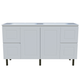 Timberline Nevada Classic Vanity 1500mm Double Bowl Stadium Top On Legs