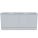 Timberline Nevada Classic 1800 Dbl Silksurface White Gloss U/C Basin F/Stand
