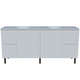Timberline Nevada Classic 1800 Dbl Silksurface White Gloss U/C Basin On Legs