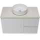 Timberline Nevada Classic Vanity 900mm Left Wg Basin Silksurface Ac Top Wall