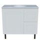 Timberline Nevada Classic On Legs Vanity 900mm Right Wg Basin Silksurface Uc Top