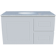 Timberline Nevada Classic WH Vanity 900mm Right Wg Basin Silksurface Uc Top