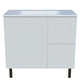 Timberline Nevada Classic Vanity 900mm Left Wg Basin Silksurface Uc Top On