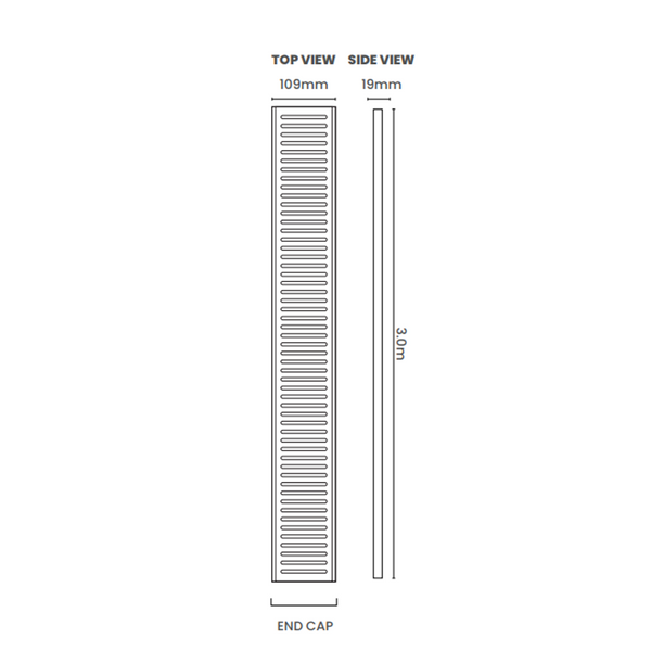 Lauxes Grates 109 Storm Water Next Generation Midnight 1M