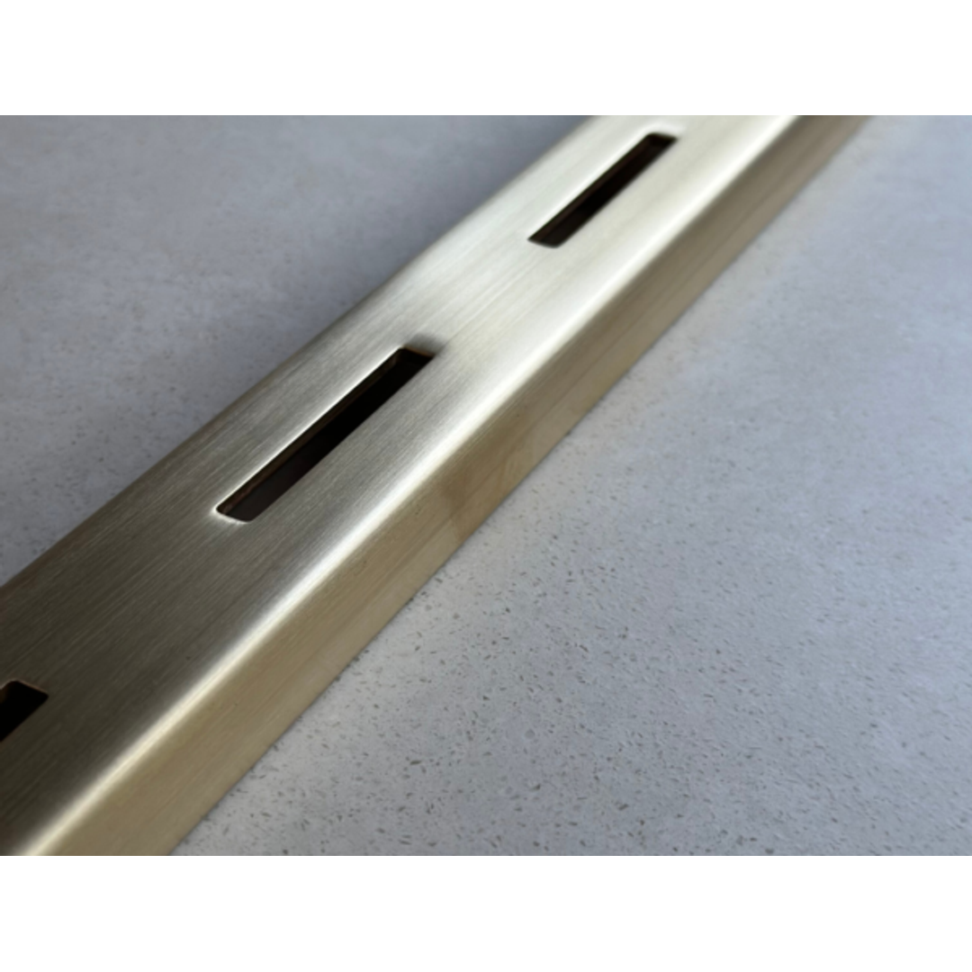 Strip Grate Vl Shower Channel 1200 Variable Length Cp Brushed Brass