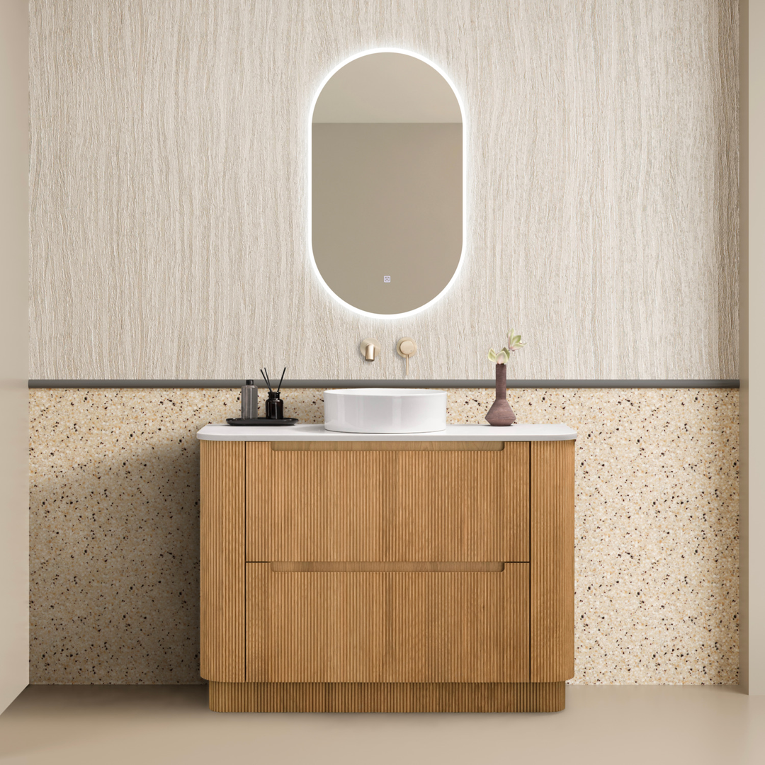 Noveen Oakmere 1200Mm Freestanding Vanity Cabinet Only Golden Oak