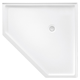 OCEANO STONELITE ECO BASE 914 X 914 NEO CORNER REAR OUTLET CHROME WASTE