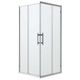 Oceano Louve Square Slider  Panels 1000 X 2000 Chrome