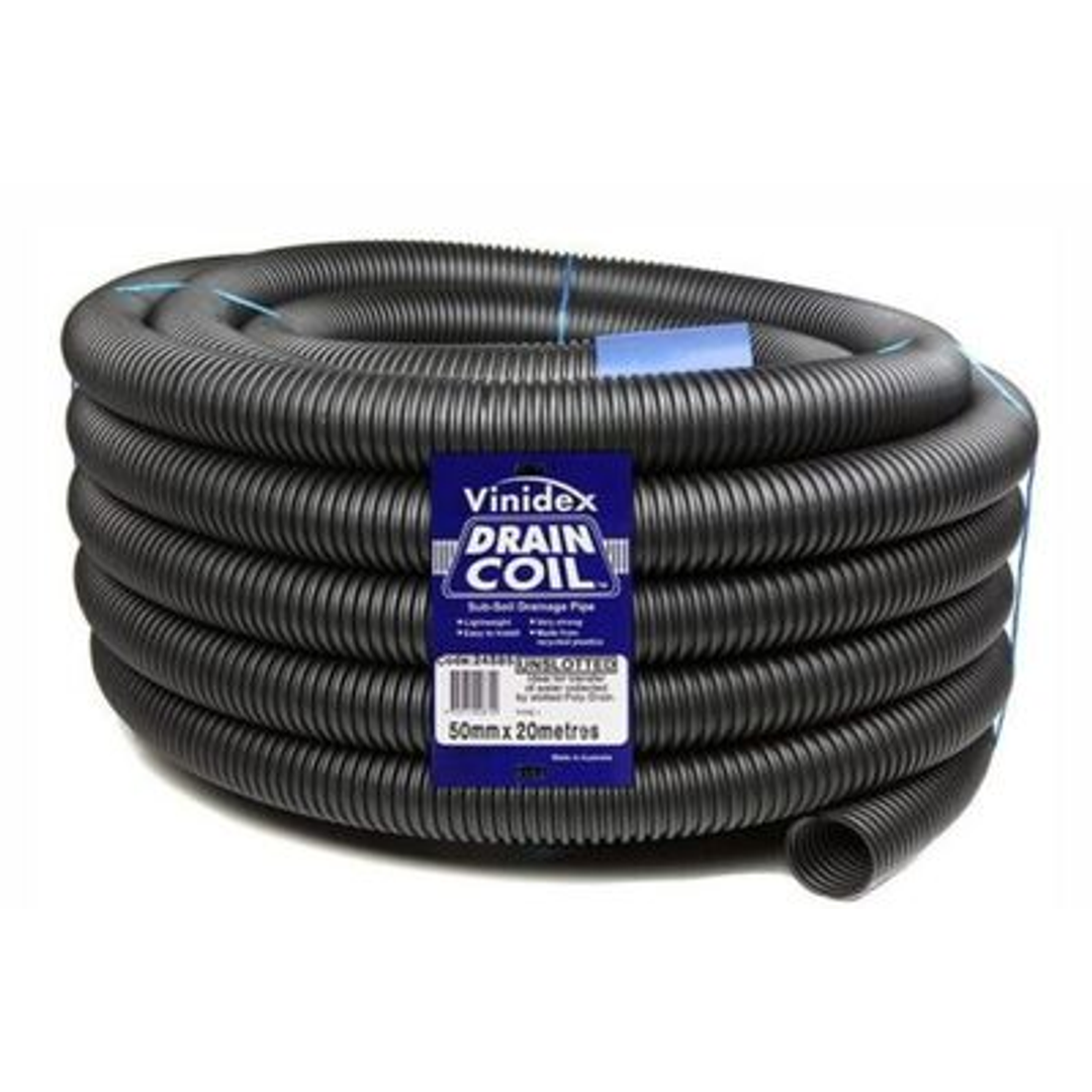 65Mm X 20Mt Corri Drain Pipe Unslotted Sn8 Cl400 Coil