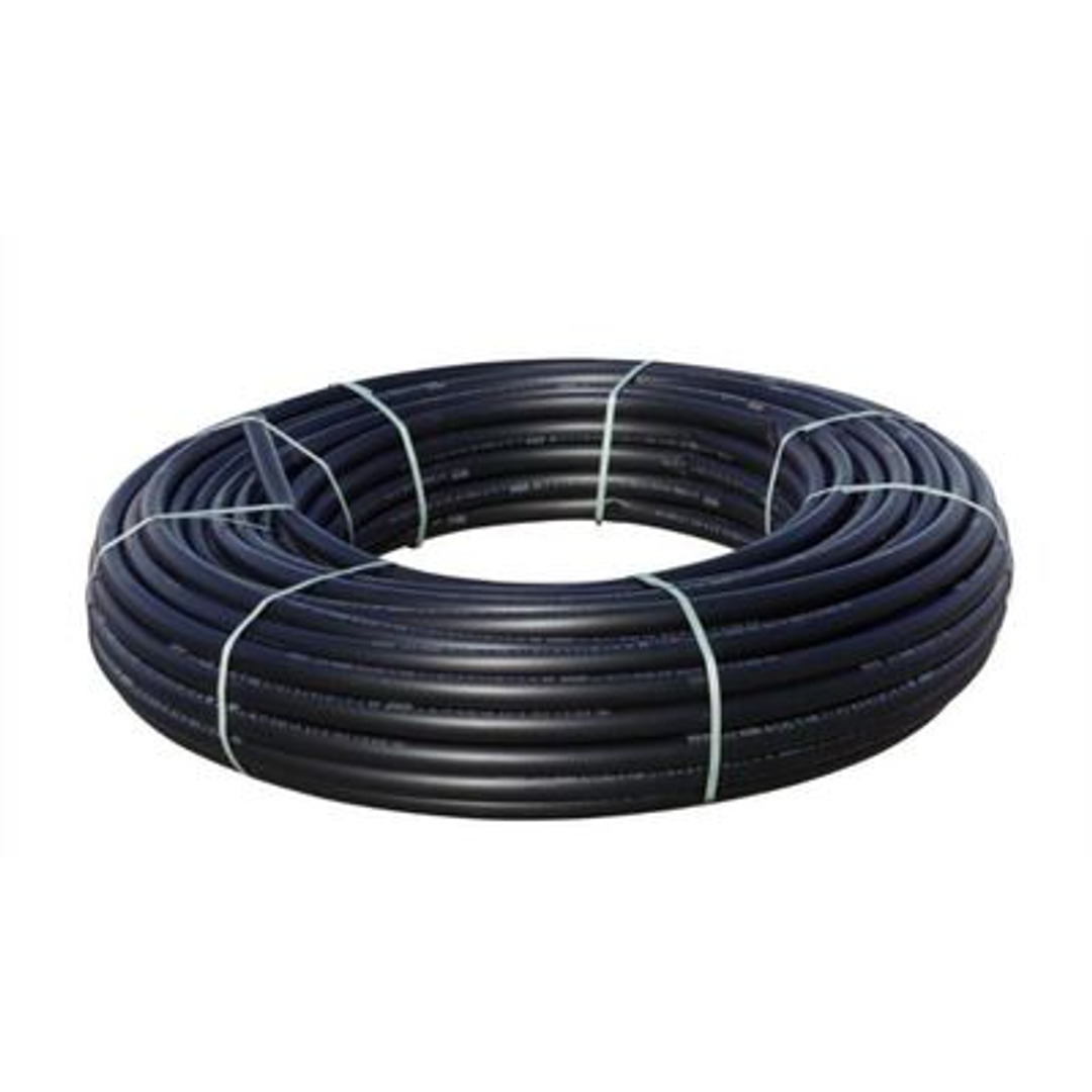 40 Metric Poly Yellow Stripe Gas Pipe Pe100 Pn16 50Mtr