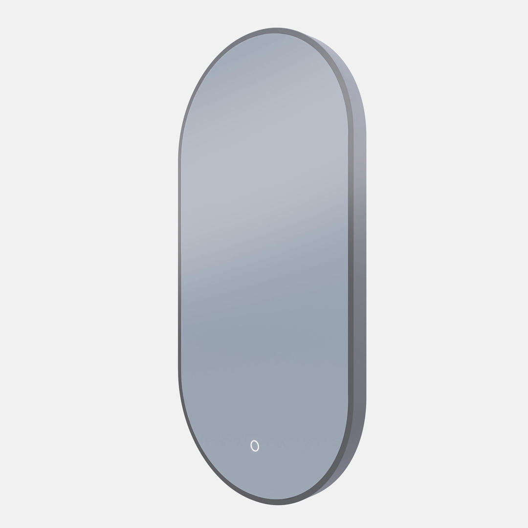 Remer O-Series Oblong Backlit Led Mirror Georgian Metal Frame
