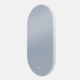 Remer O-Series Oblong Backlit Led Mirror With Demister Milano White Frame