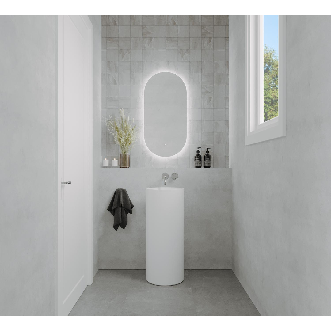 Remer O-Series Oblong Backlit Led Mirror With Demister