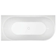 Oceano Adore 1500X730 Gloss Left Hand Corner Bath Includes White Overflow Waste Outlet