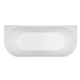 Oceano Adore 1700X750 Gloss Back To Wall Bath Includes White Overflow Waste Outlet