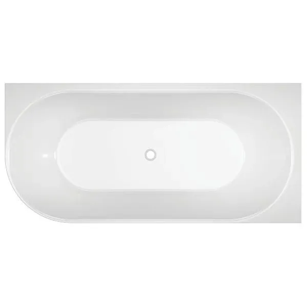 Oceano Adore 1800X800 Gloss Free-Standing Bath Includes White Overflow Waste Outlet