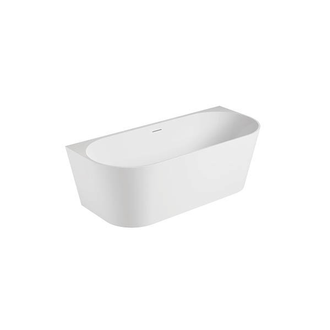 Oceano Eco 1500 Back-to-Wall Bath White 1500Mm X 730mm No Overflow