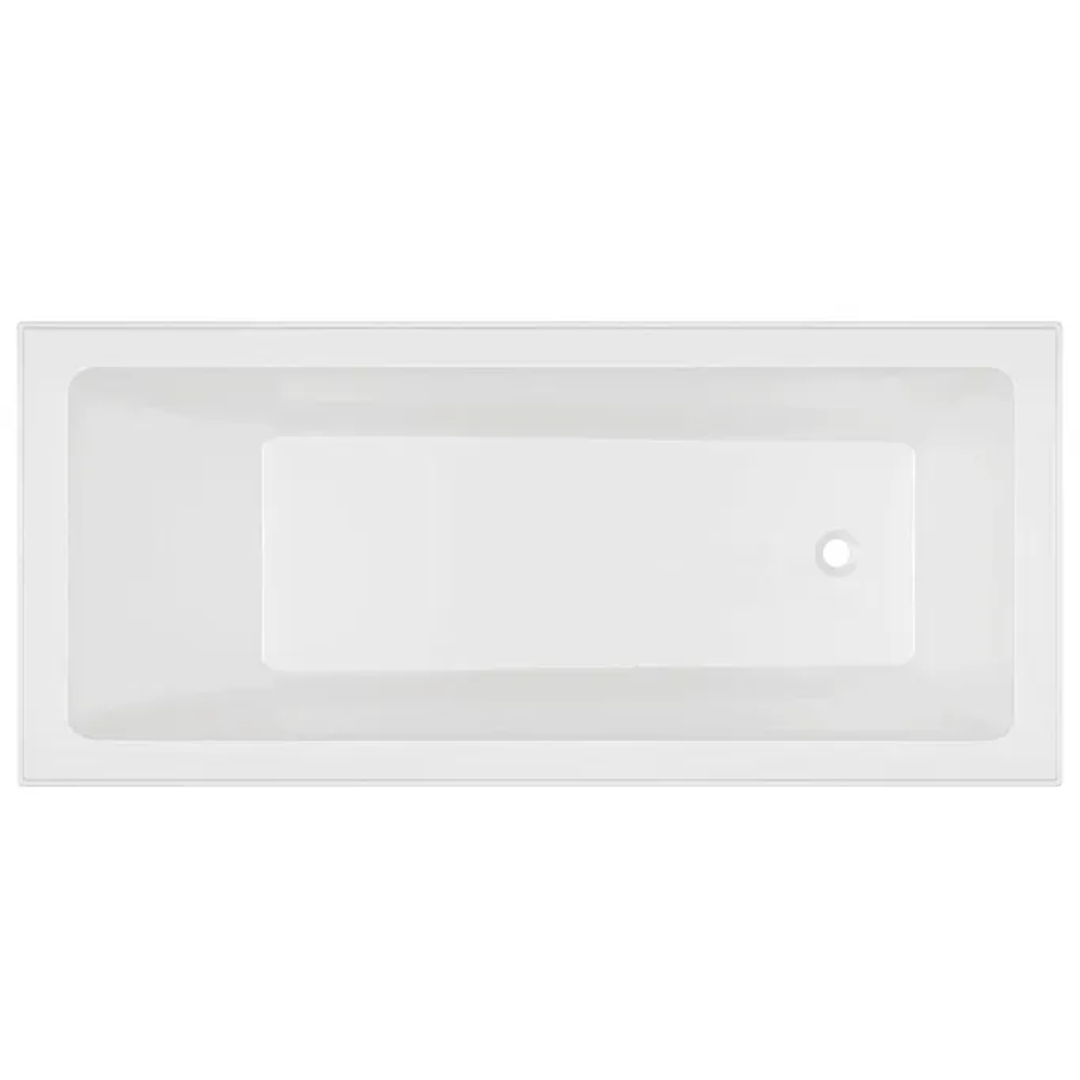 Oceano Louve Inset Bath White 1800mm