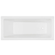 Oceano Louve Inset Bath White 1525mm