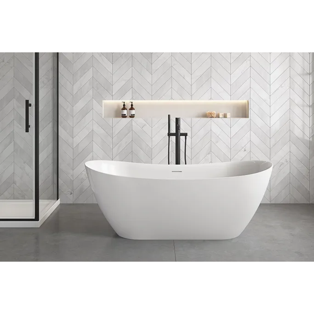 Oceano Luka 1700 Freestanding Bath White 1700mm X 730mm