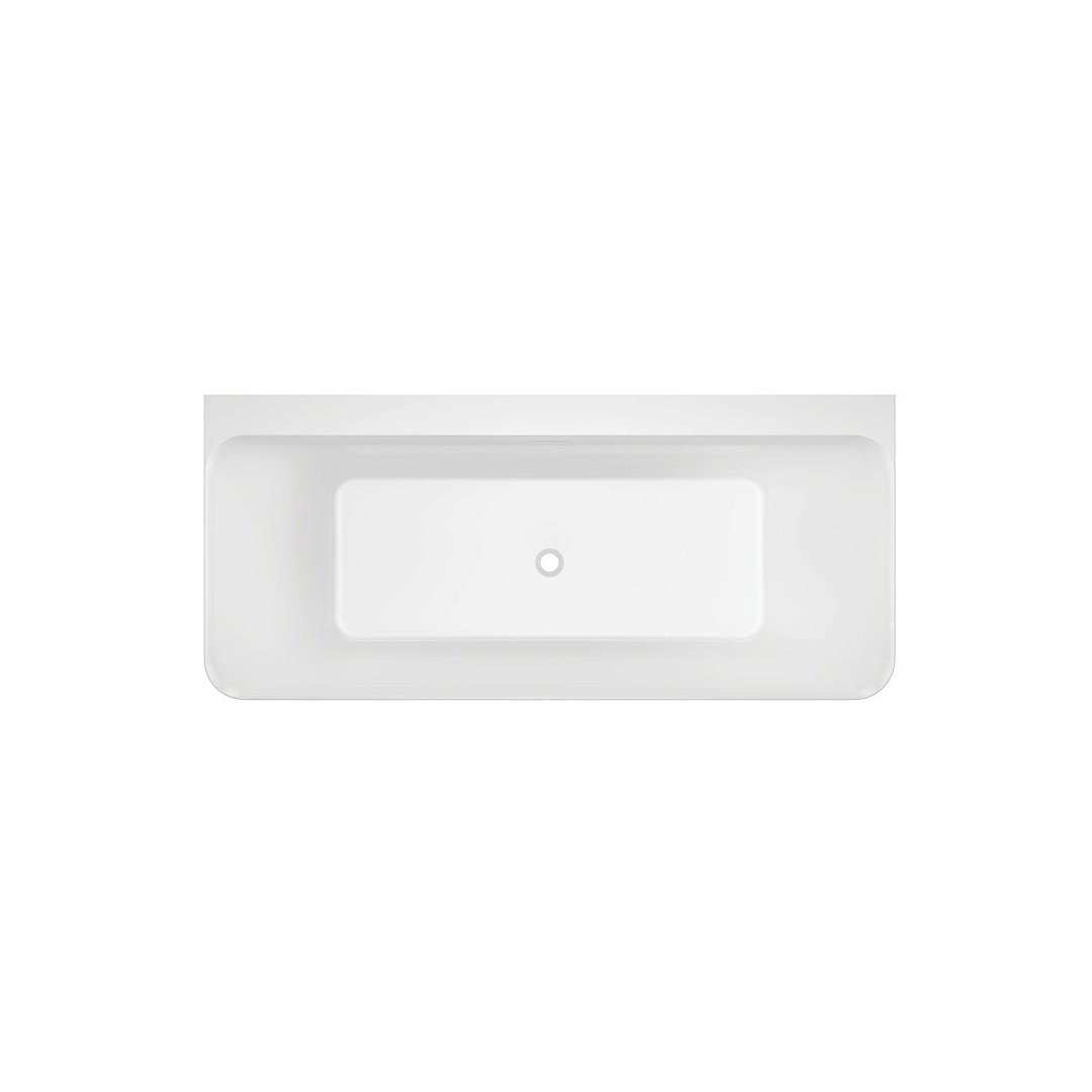 Oceano Lunus 1500 Back-to- Wall Bath White 1500mm X 750mm