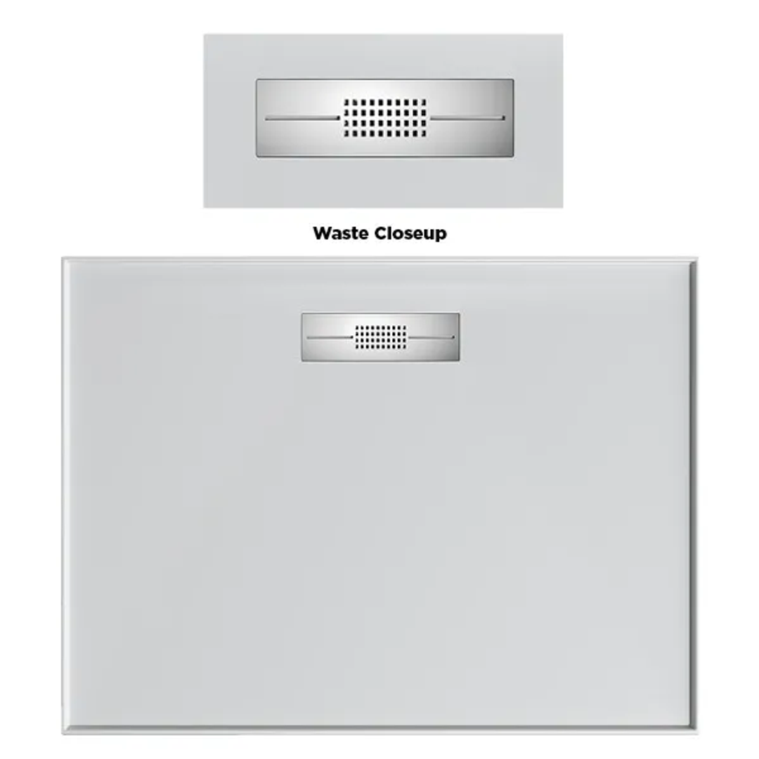 Oceano Stonelite Elite Base 900 X 900 Centre Outlet S/Steel Grate