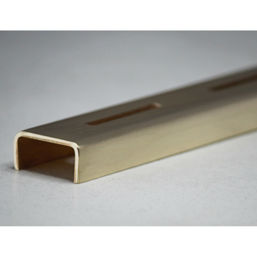 Strip Grate 750Mm X 38Mm Std Shower Channel Chrome Plated Brushed Brass