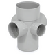 DWV Four Way Riser