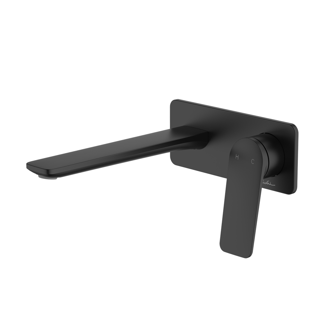 Oliveri PA102516FMB-TK Paris WallMix Set Trim Matte Black